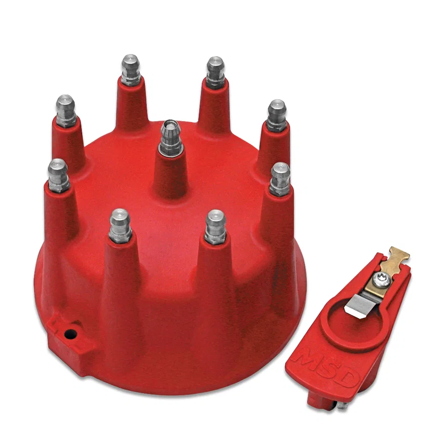 MSD 7919, Replacement Cap and Rotor for Pro Mag, Red