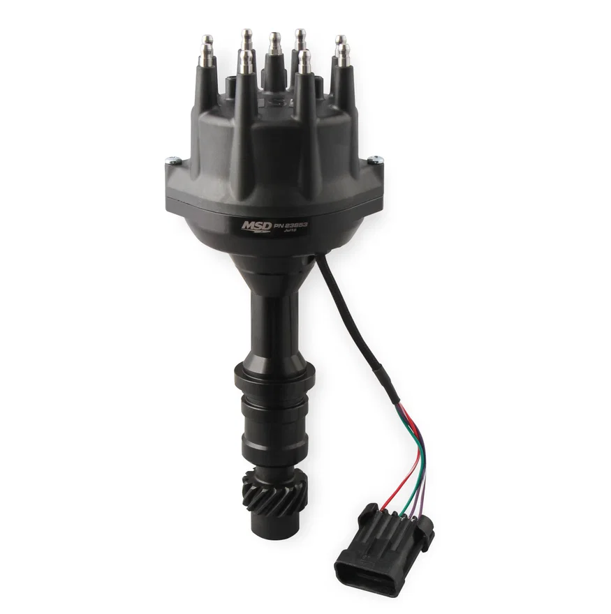 MSD 23853, Black, Oldsmobile V8 Dual Sync Distributor