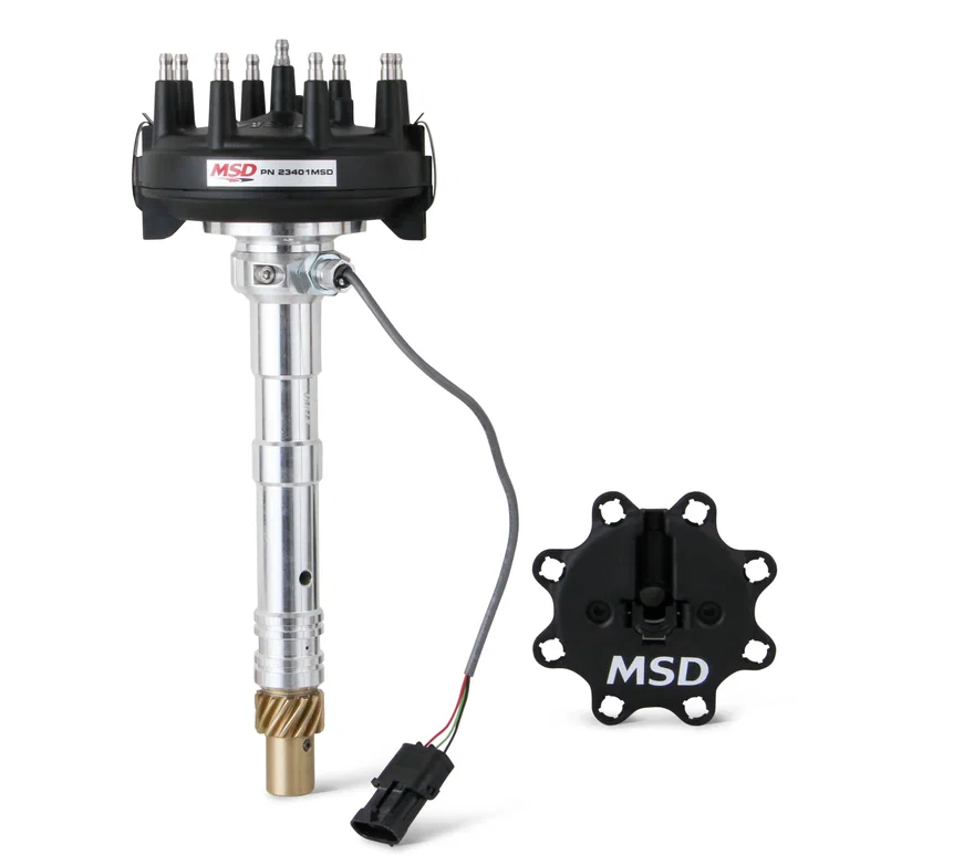 MSD 23401MSD, Chevy Crank Trigger Distributor with adjustable Cam Sync Pick-up