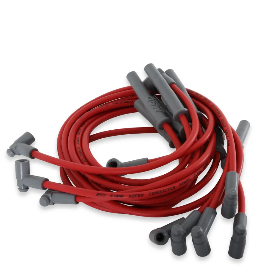 MSD 35389, Super Conductor Spark Plug Wire Set, Ford 351C-460, w/HEI Cap