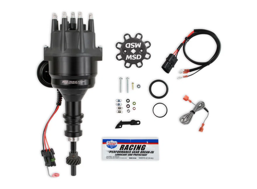 MSD 835231, Black Distributor, Ford 289/302, Ready-to-Run, Steel Gear