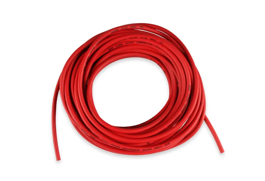 MSD 34029, Super Conductor Spark Plug Wire, Red 8.5mm, 50 Ft