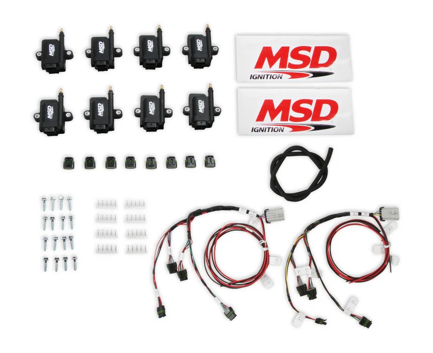MSD 82893-KIT, Ignition Coil - Smart - Big Wire Kit - Black