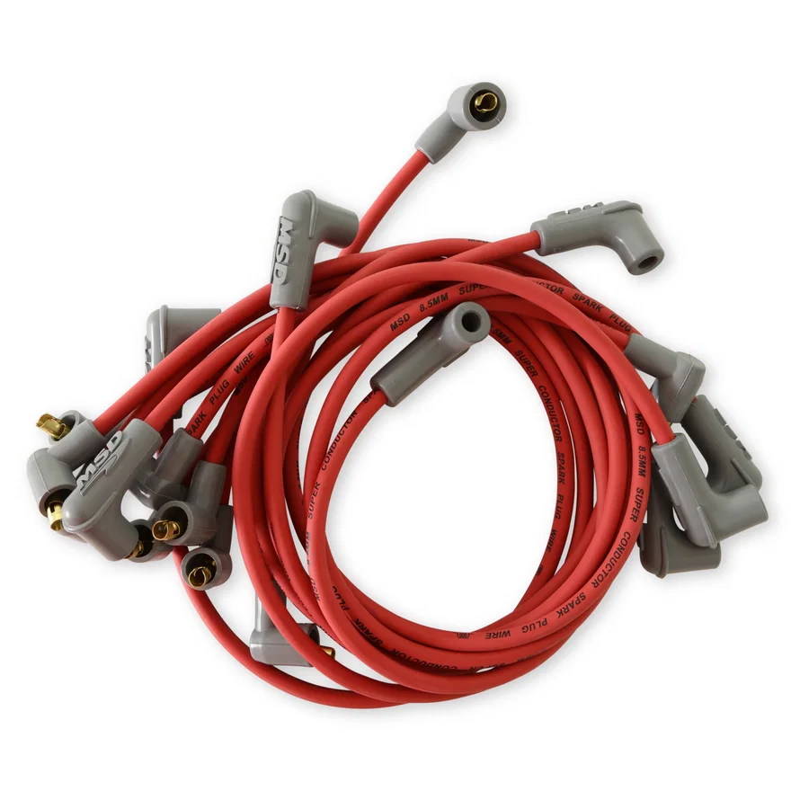 MSD 31599, Super Conductor Spark Plug Wire Set, Small Block Chevy, Socket Dist. Cap