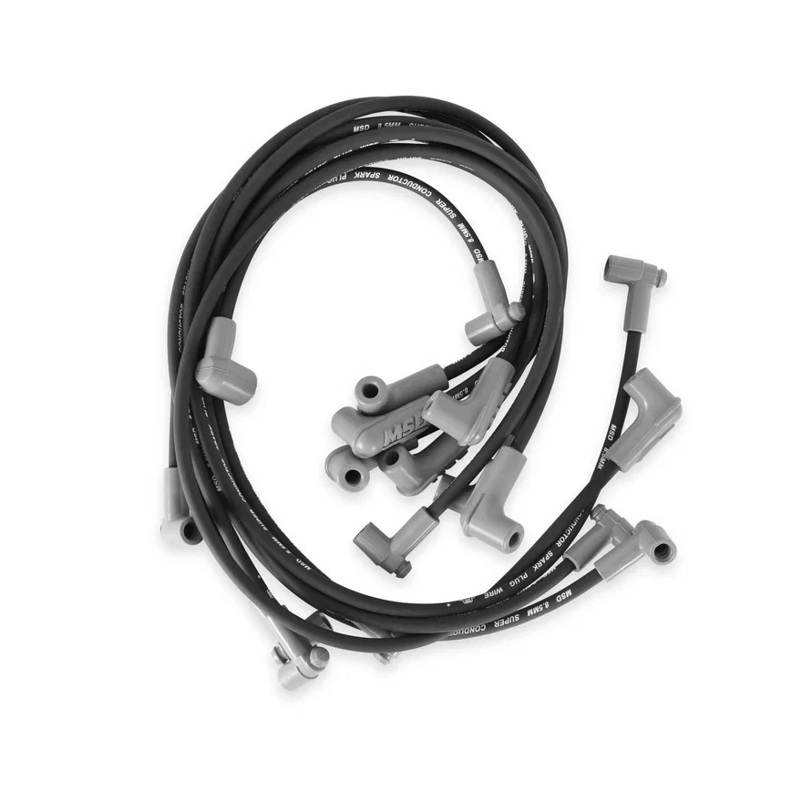 MSD 35653, Wire Set, SC Blk, SB Chevy w/HEI Tower Cap