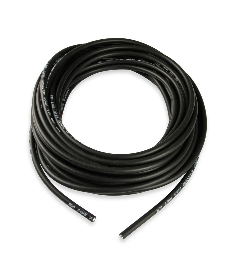 MSD 34023, Super Conductor Spark Plug Wire, Black 8.5mm, 50 Ft