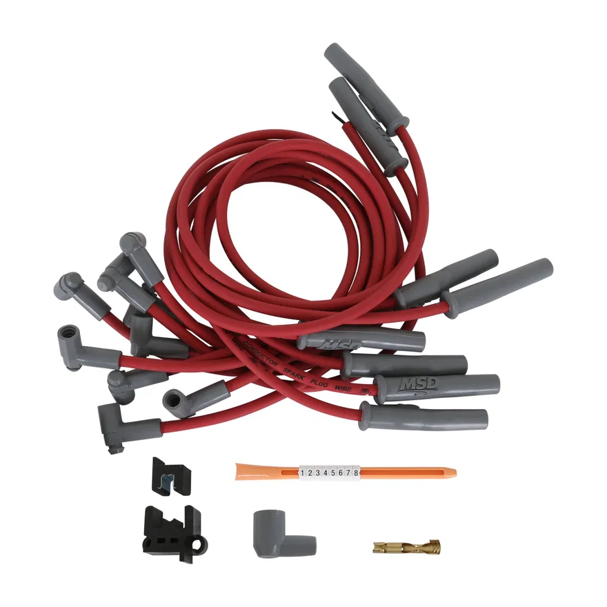 MSD 31779, Super Conductor Spark Plug Wire Set, Chevy 454 ’75-On HEI