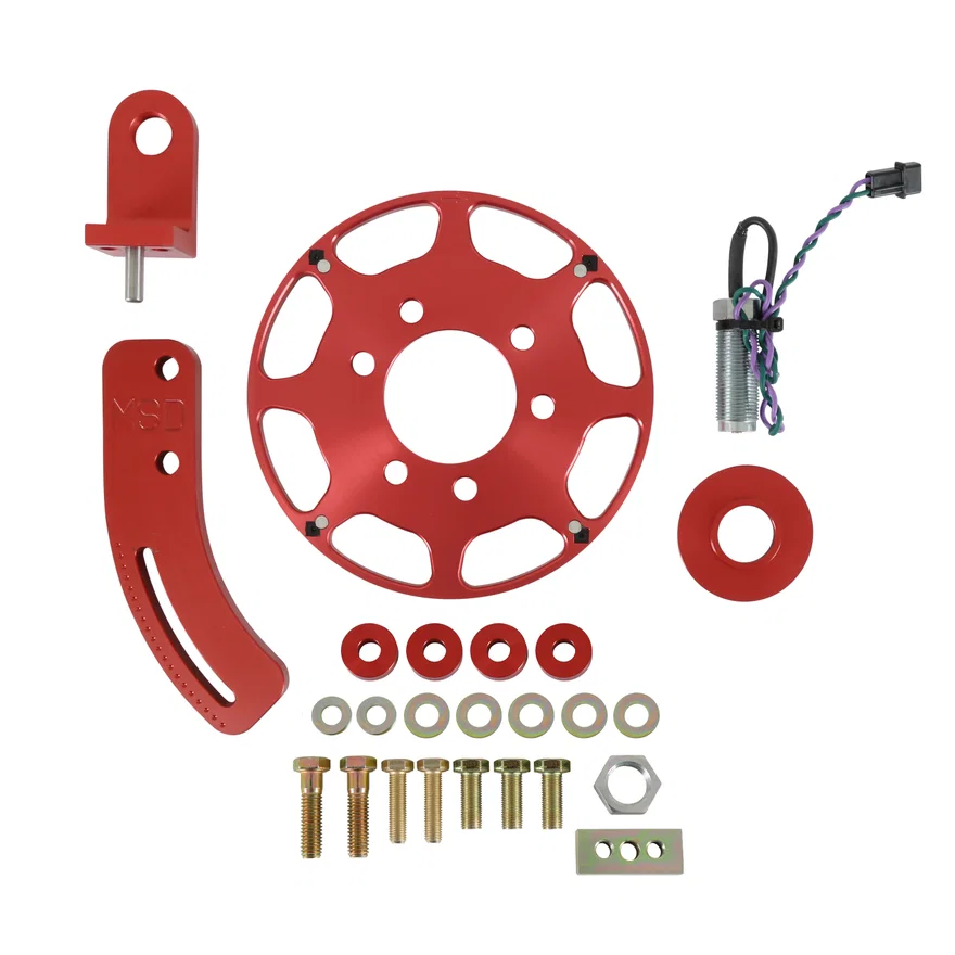 MSD 8610, Crank Trigger Wheel Kit - Flying Magnet - SBC - 7 in.