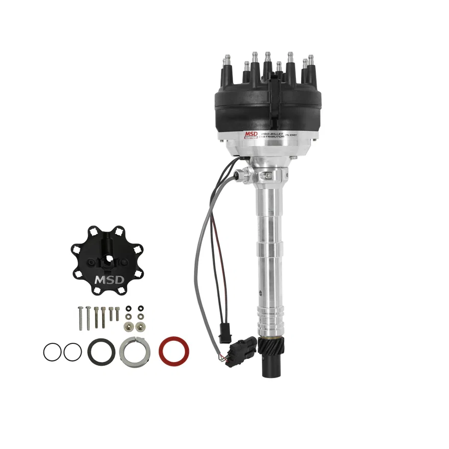 MSD 23451, Chevy Cam Sync Distributor, Hall Effect, Large Cap