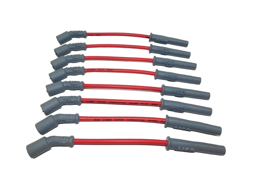 MSD 32829, Super Conductor Spark Plug Wire Set - 99-13 GM Truck & SUV - Red