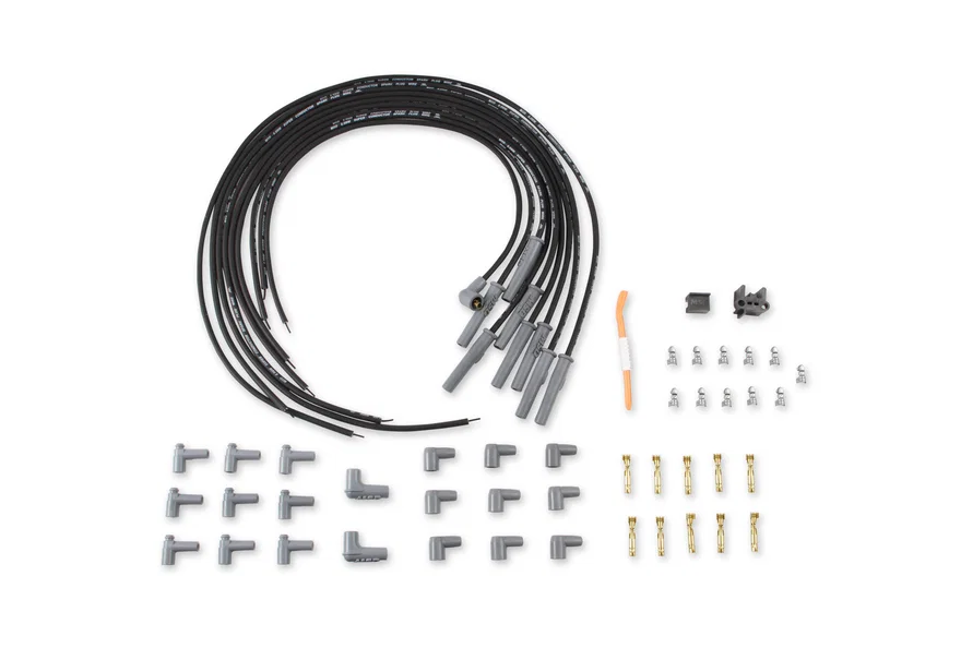 MSD 31193, Black, 8.5mm Super Conductor 8-Cylinder Multi-Angle, Universal