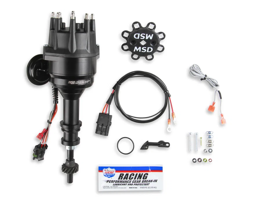 MSD 835031, Black Distributor, Ford, 351C-460, Ready-to-Run, Steel Gear
