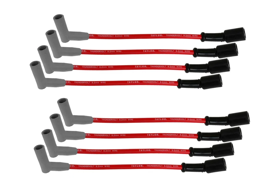 Taylor Cable 86245, Thundervolt 8.2 race fit 8 cyl 8in 135 red