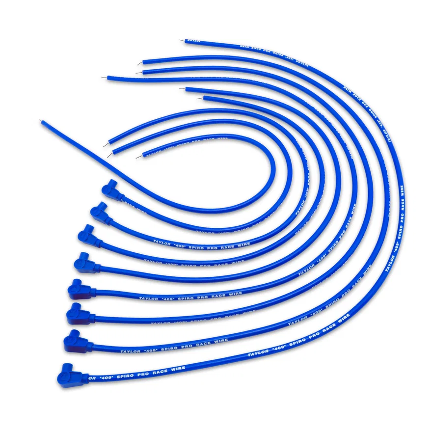 Taylor Cable 79651, 409 Spiro-Pro univ 8 cyl 90 blue
