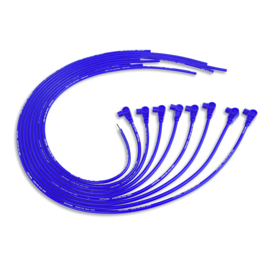 Taylor Cable 73651, 8mm Spiro-Pro univ 8 cyl 90 blue