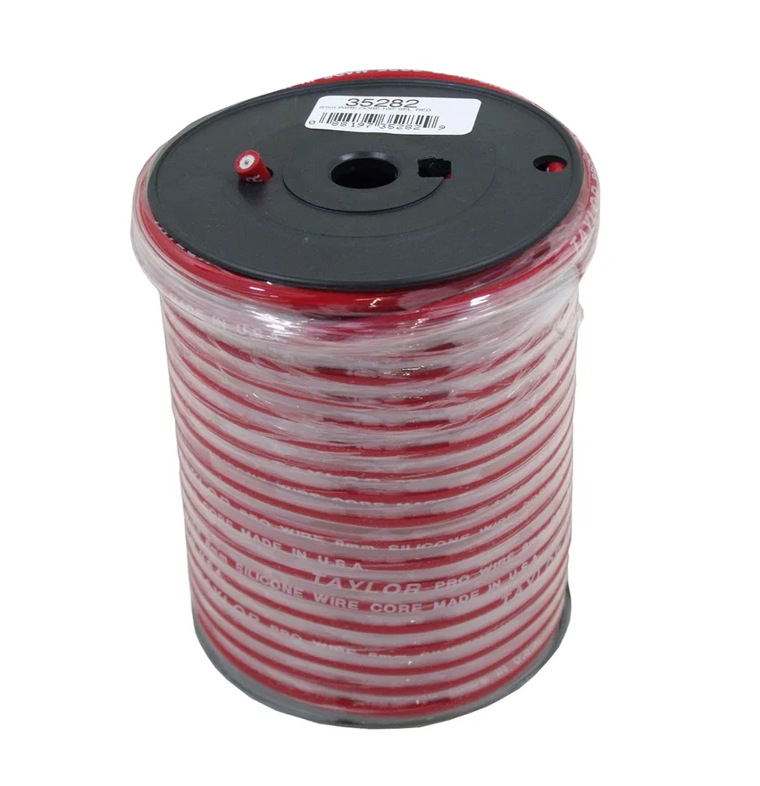 Taylor Cable 35282, 8mm Pro TCW 100 ft. Spool Red