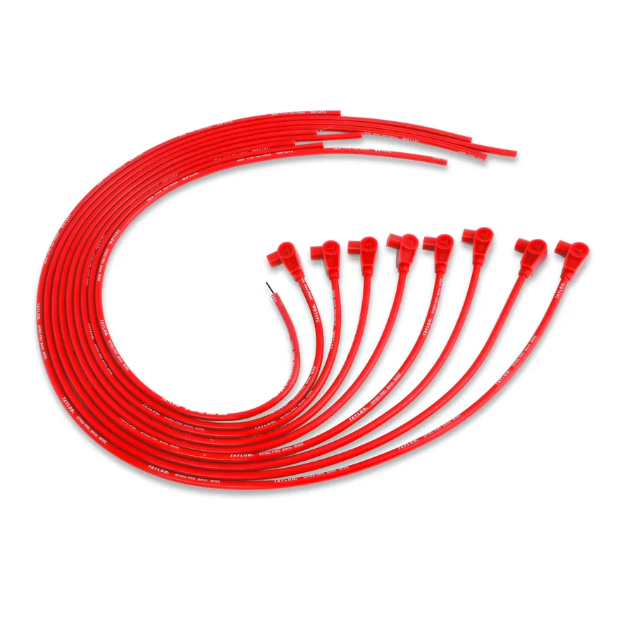 Taylor Cable 73251, 8mm Spiro-Pro univ 8 cyl 90 red