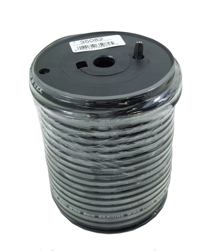 Taylor Cable 35082, 8mm Pro TCW 100 ft. Spool Black