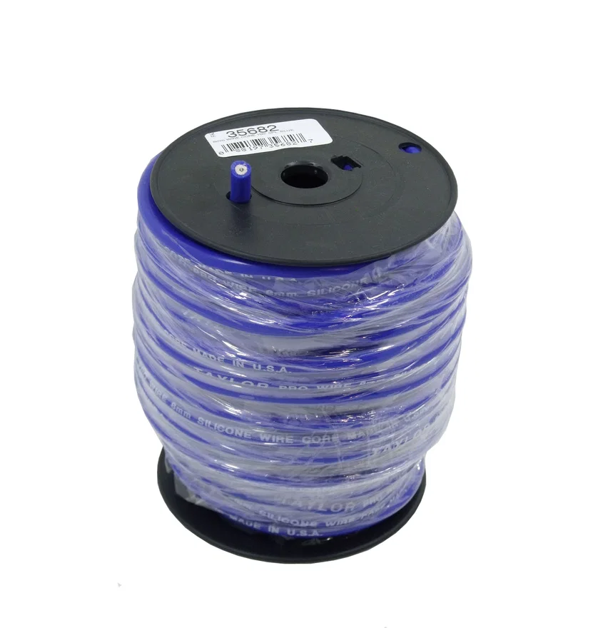 Taylor Cable 35682, 8mm Pro TCW 100 ft. Spool Blue