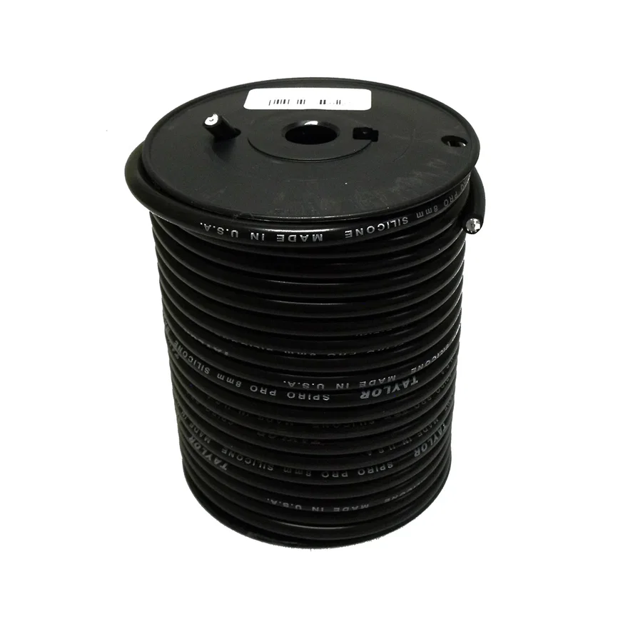 Taylor Cable 35072, 8mm Spiro-Pro 100 ft. Spool Black