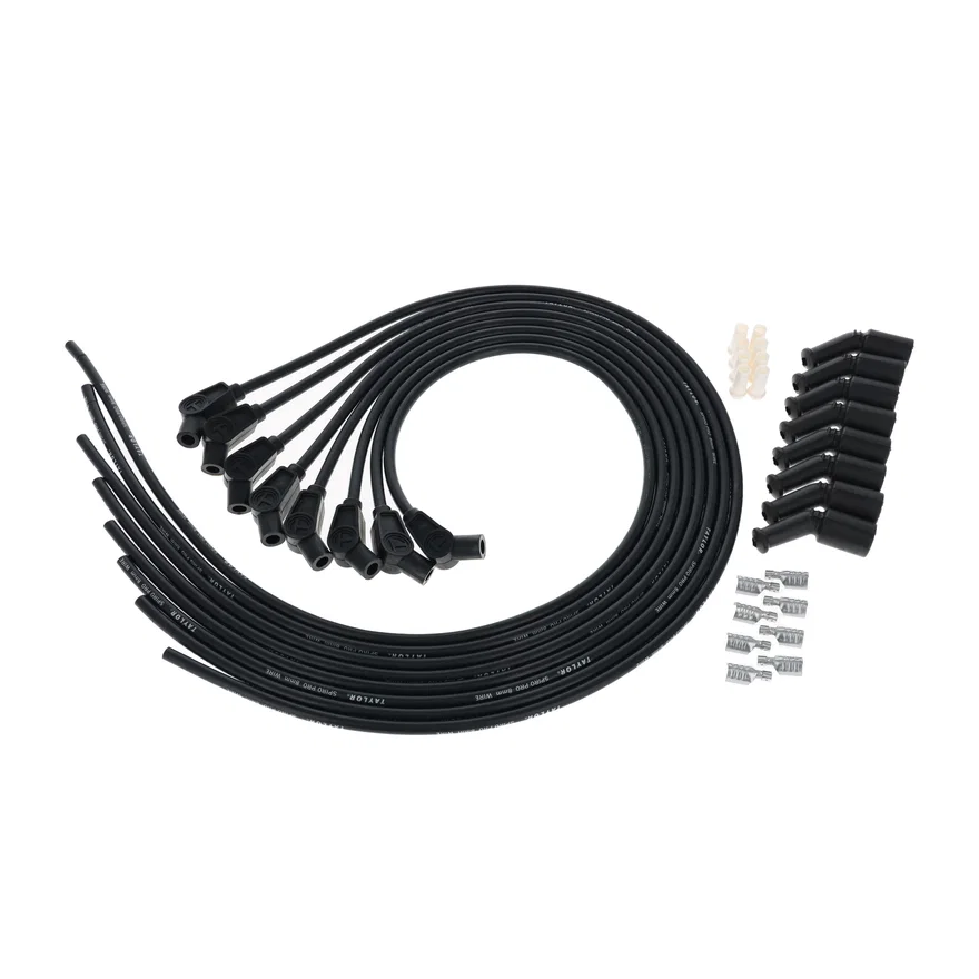 Taylor Cable 73063, 8mm Spiro Pro LS Universal 135 Degree Black