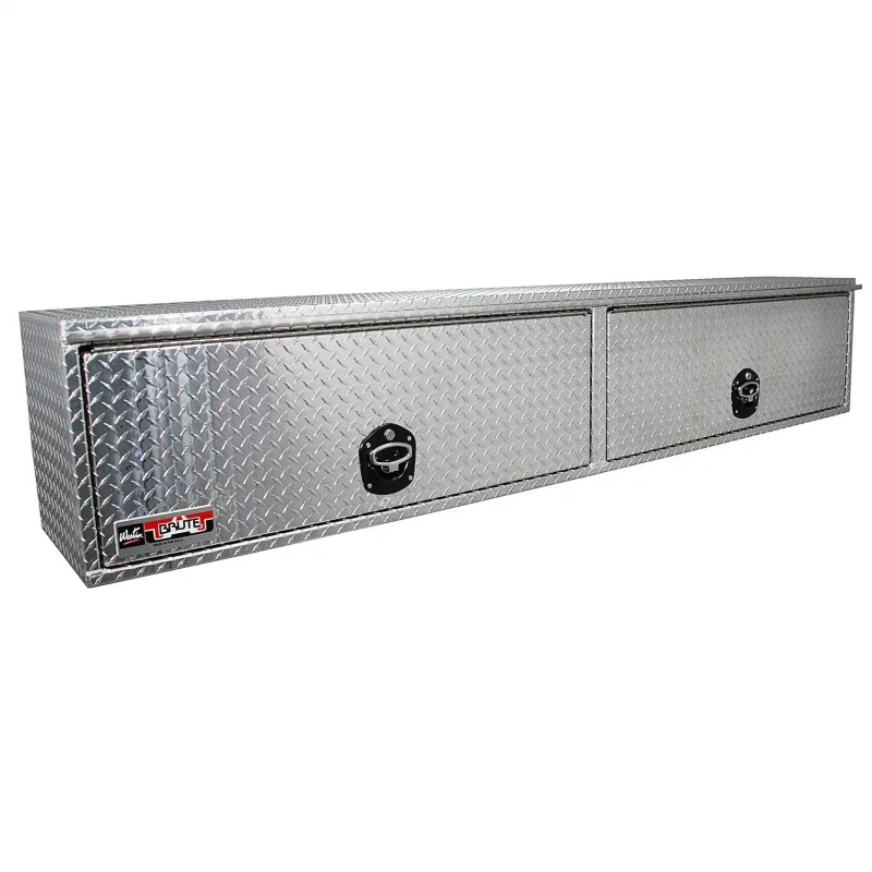 Westin 80-HTB96C, Brute High Cap HD Top Sider 16in x 96in w/flip up Doors - Aluminum