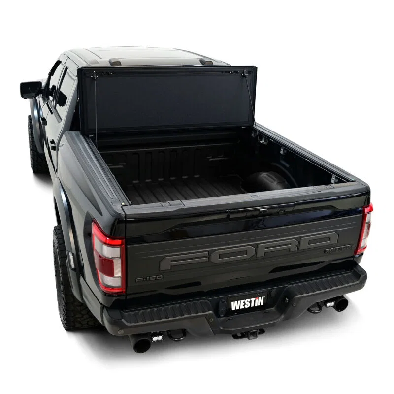 Westin 19-46355, 15-26 Ford F-150 5ft. 7in. Bed Hard Tri-Fold Tonneau Cover - Black