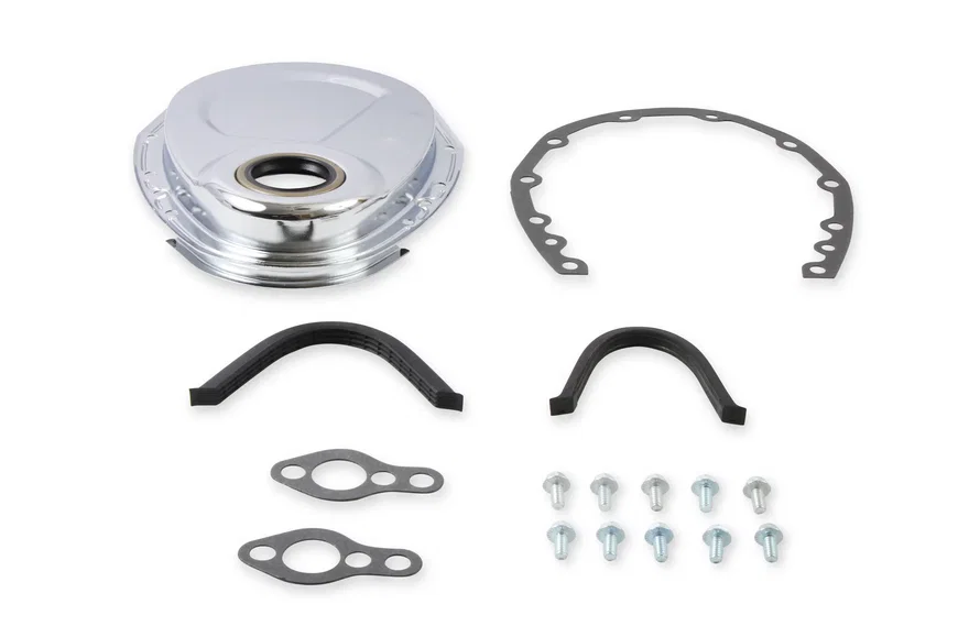 Mr Gasket 4590, Timing Cover - Chrome