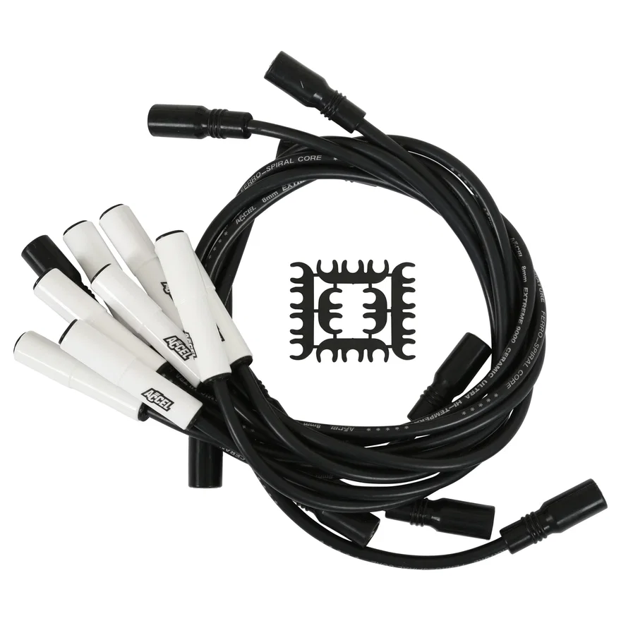 ACCEL 9043C, Spark Plug Wire Set - Extreme 9000 Ceramic - Chevy/GMC Truck 96-2000 7.4L Vortec