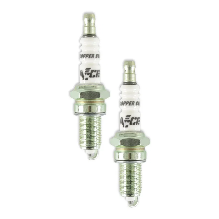 ACCEL 2418, Spark Plugs - Copper Core - Twin Cam - .040" Gap - 2 Pack