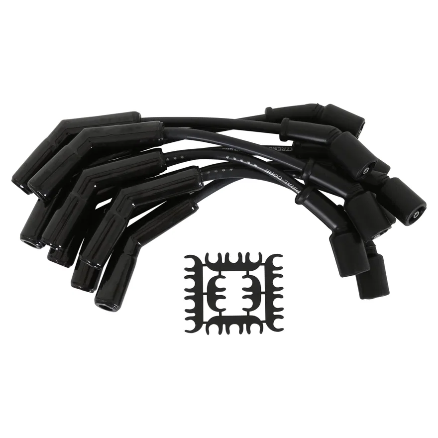 ACCEL 9070CK, Spark Plug Wire Set - Extreme 9000 Ceramic Boot - LS Terminals LS3/LS4/LS7 Black