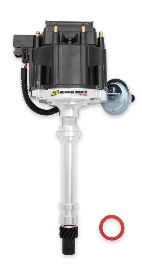 ACCEL 59130, HEI GM Distributor - Ready-to-Run w/Coil - Chevy SBC/BBC - Black Cap