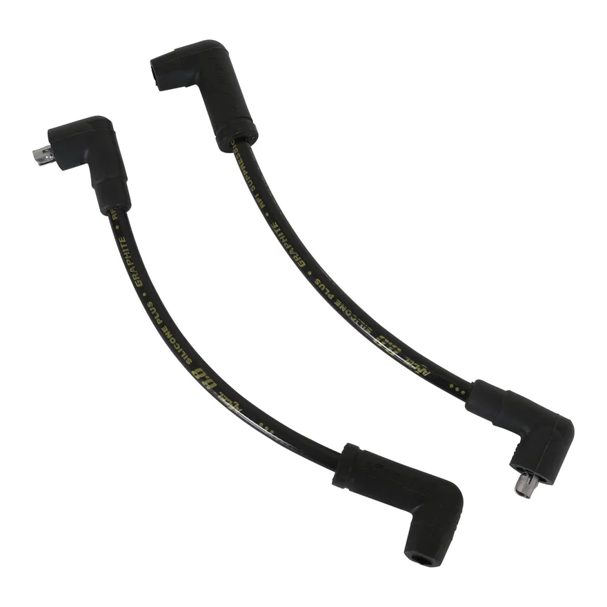 ACCEL 172082K, Custom Wire Set - 82-94 Dyna FXR, FXRS, FXRT - 8.8mm - Spiral Core - Black