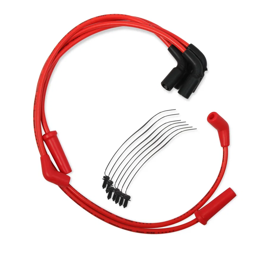 ACCEL 171116-R, Custom Wire Set - 2017-up Harley Davidson Touring - 8mm - Red