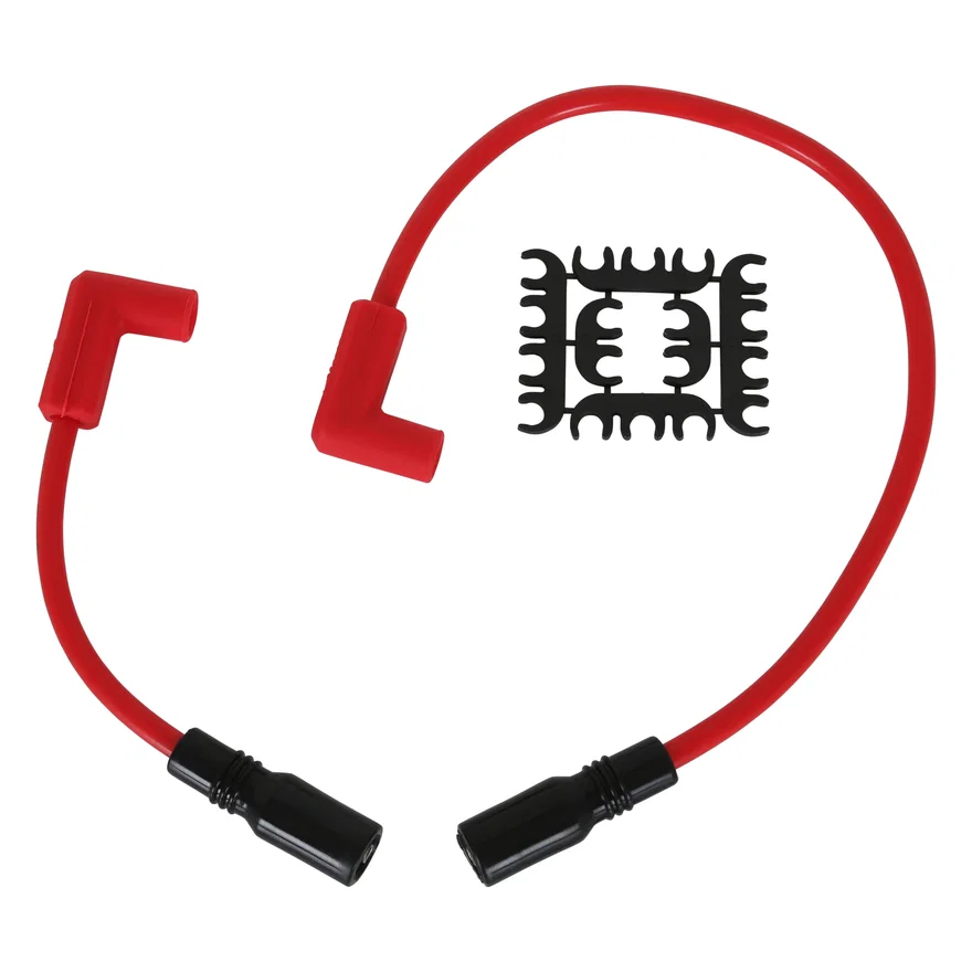 ACCEL 171100-R, Custom Wire Set - 2000-2017 Softail - w/ carb or FI - 8MM - Red