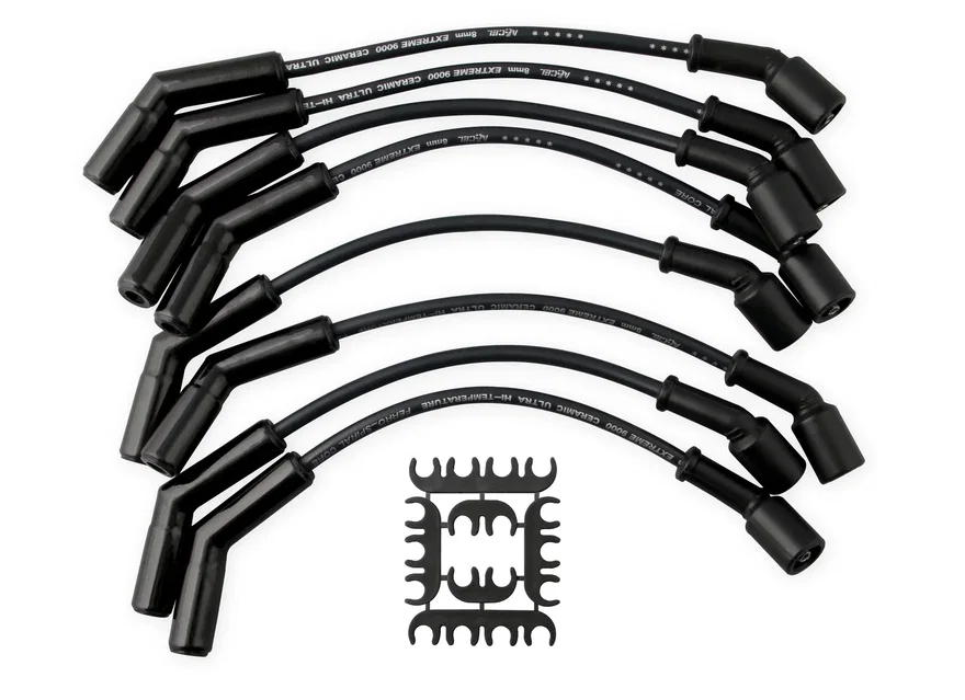 ACCEL 9065CK, Spark Plug Wire Set - Extreme 9000 Black Ceramic-Chevy/GM 01-04-3/4 & 1 Ton 8.1L