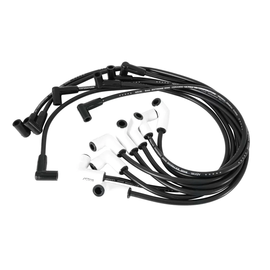 ACCEL 9011C, Spark Plug Wire Set-Extreme 9000 Ceramic-Chevy/GMC V8 HEI 75-86 Over Valve Cover