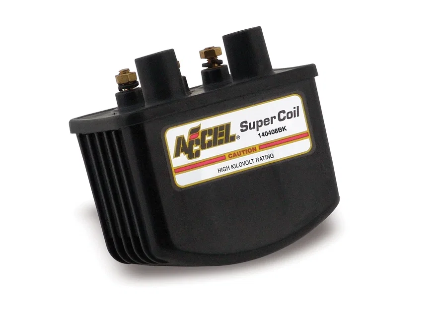 ACCEL 140408BK, Super Coil - Single Fire - Black