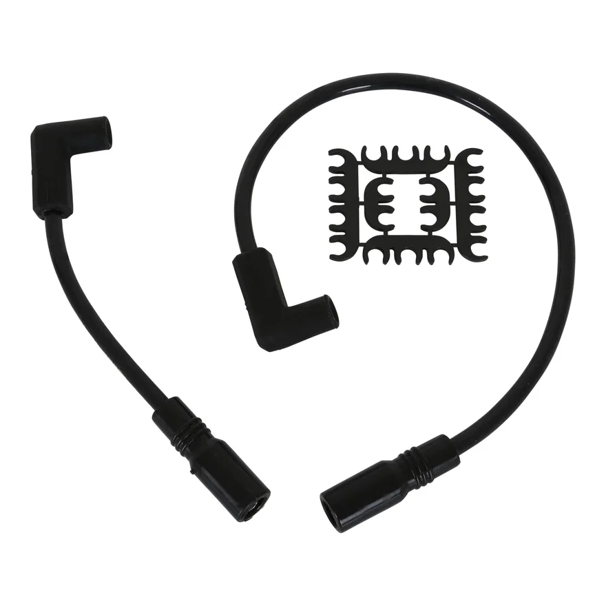 ACCEL 171100-K, Custom Wire Set - 2000-2017 Softail - w/ carb or FI - 8MM - Black