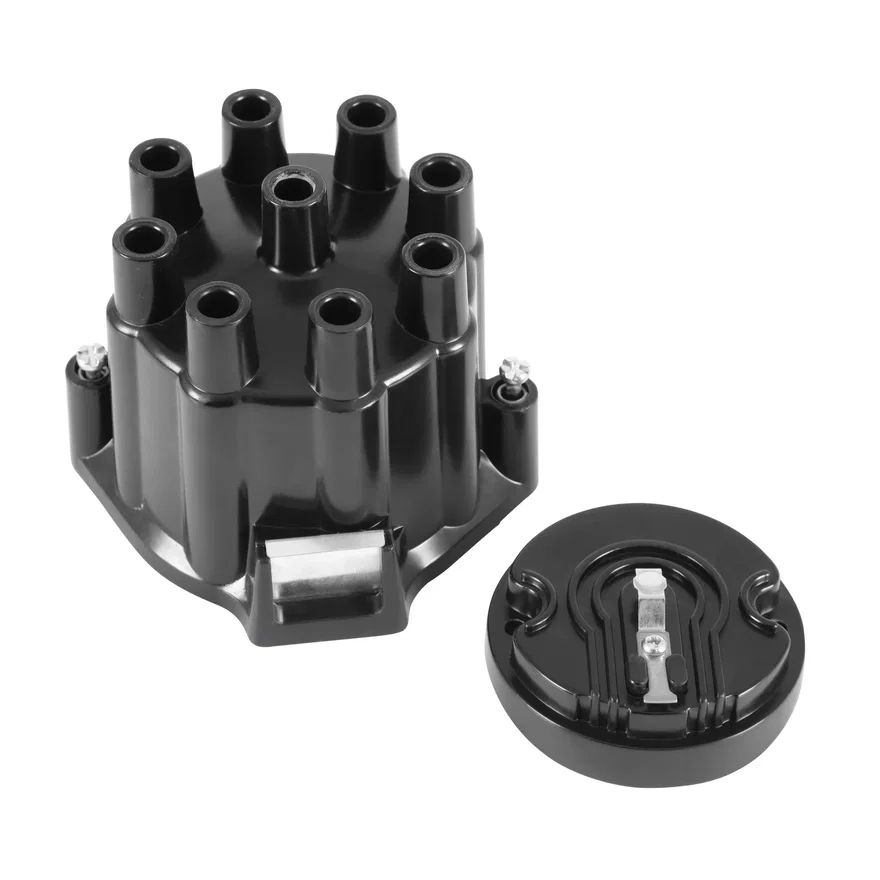 ACCEL 8124ACC, Distributor Cap & Rotor Kit  - Socket Style - Black