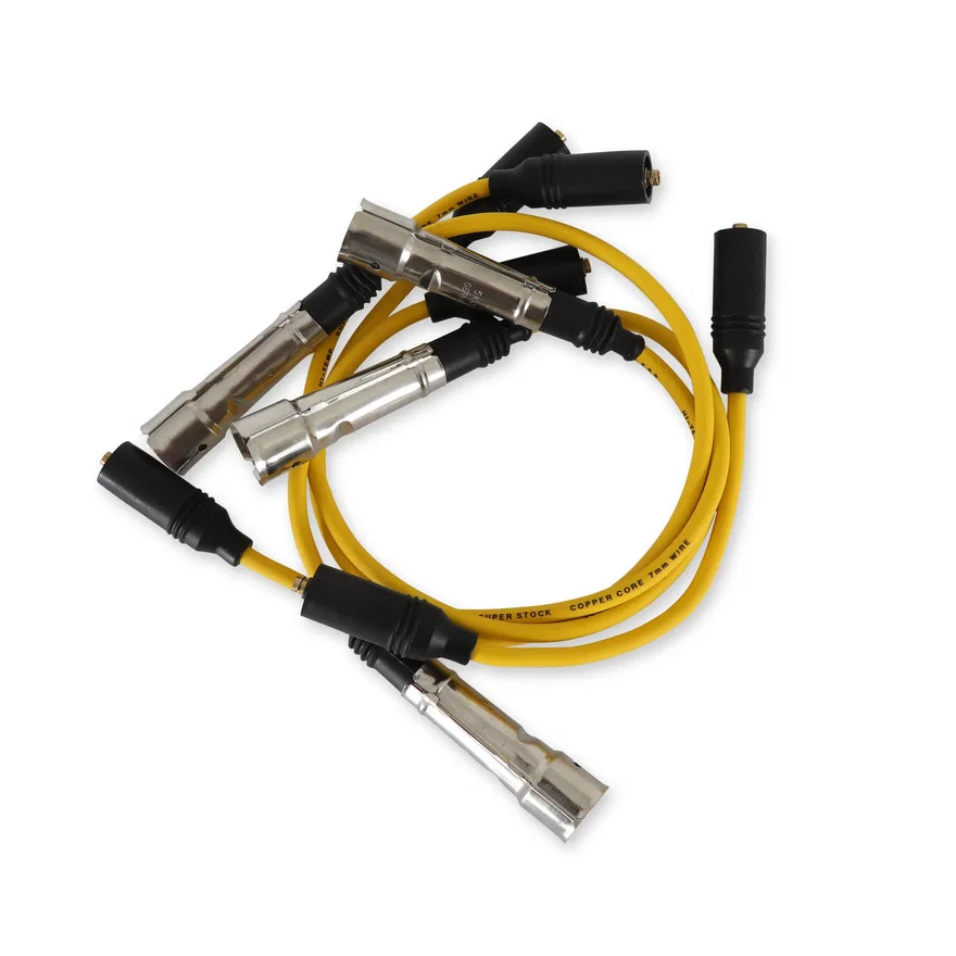 ACCEL 5151, Spark Plug Wire Set - Super Stock 7mm - Yellow for Volkswagen