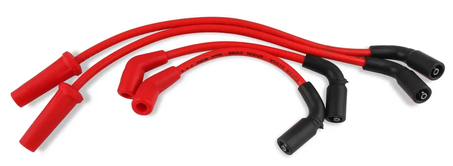 ACCEL 171117-R, Custom Wire Set - 2018-up Harley Davidson Softail® - 8mm - Red