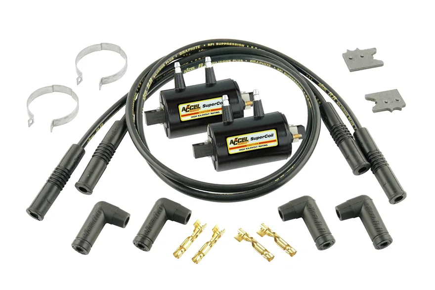 ACCEL 140403K, Ignition Coil Kit - Universal Super Coil - 4-Cylinder Inductive