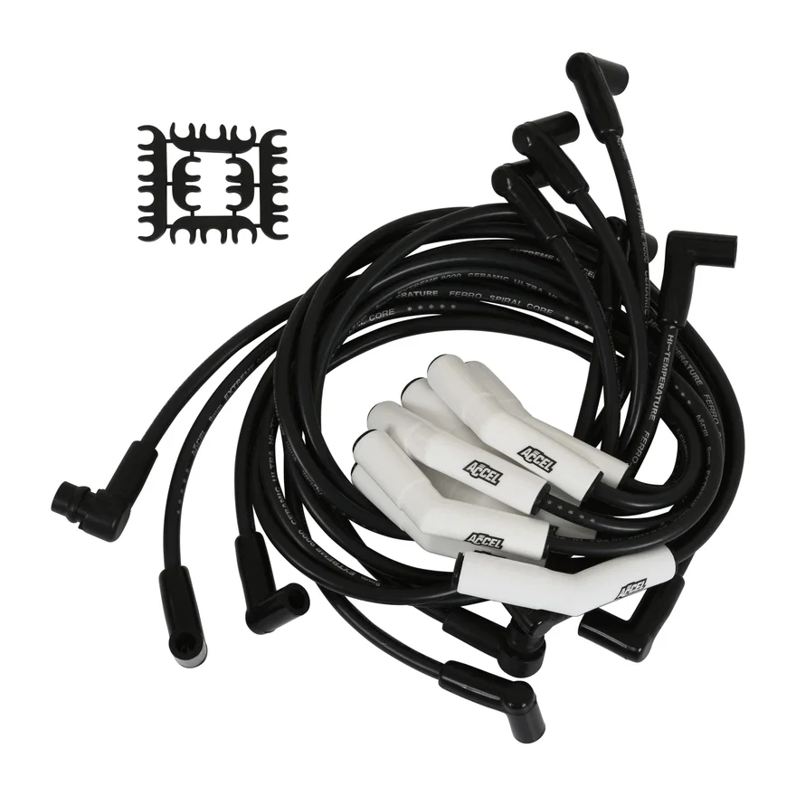 ACCEL 9056C, Spark Plug Wire Set - Extreme 9000 Ceramic - Ford Mustang 86-93/Truck 88-98 7.5L
