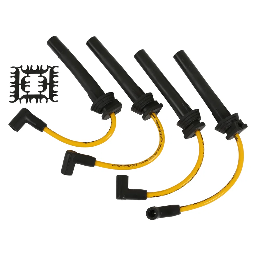 ACCEL 7964Y, Spark Plug Wires - 8mm THUNDERSPORT CUST FIT YEL