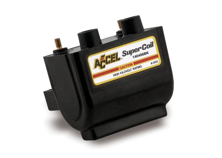 ACCEL 140406BK, Super Coil - Points - Dual Fire - Black