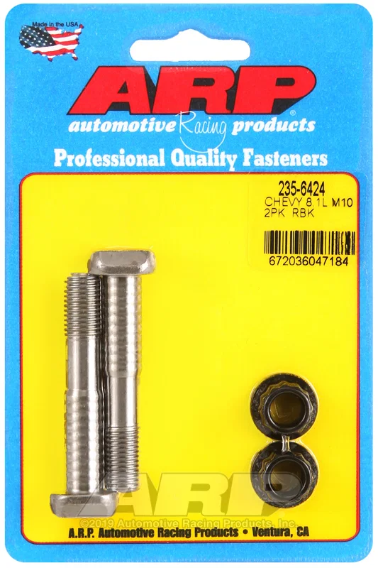ARP 235-6424, BB Chevy 8.1L M10 ARP2000 pro wave-loc 2pk rod bolt kit