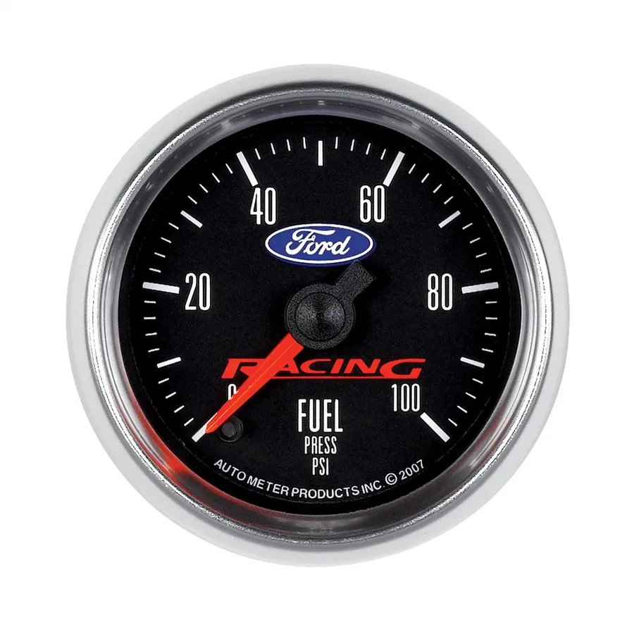 AutoMeter 880080, GAUGE; FUEL PRESS; 2 1/16in.; 100PSI; DIGITAL STEPPER MOTOR; FORD RACING
