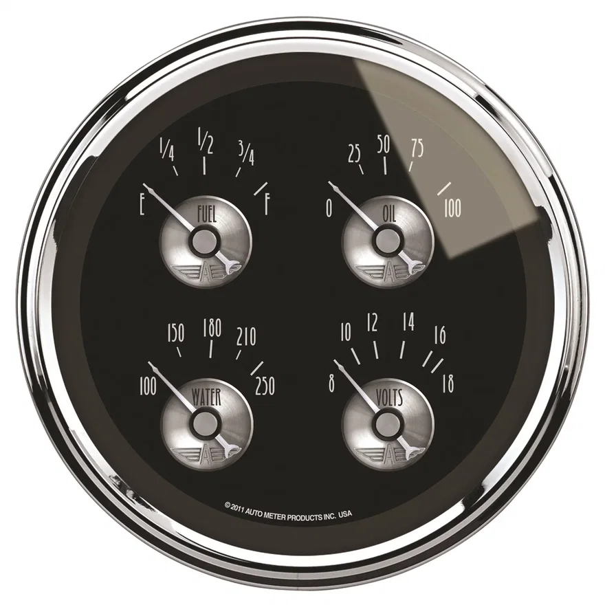 GAUGE; QUAD; 5in.; 240OE-33OF; ELEC; PRESTIGE BLK. DIAMOND