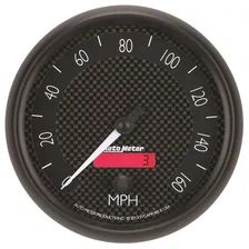 GAUGE; SPEEDOMETER; 5in.; 160MPH; ELEC. PROGRAMMABLE; GT image 1